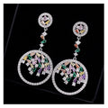 2021 Wedding S925 Sterling Silver Diamond Earring Ring for Women Ruby Jewlery Organiser Wedding Rings Couples Jewelry Set Luxury