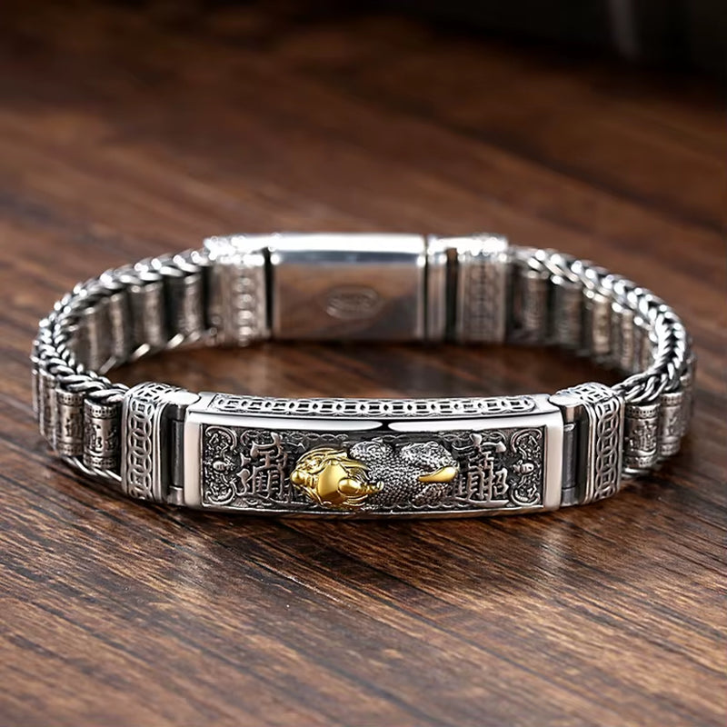 New Trendy Products Luck Pixiu Troops Passepartout Charm Bracelet Men Cuff Personality Jewelry