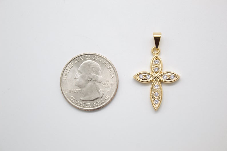 Christian Minimalist Cross Necklace Pendant