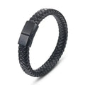Fashion Star of David Multilayer Leather Braided Bracelet with Magnetic Clasp Men\\\\\\\'S Vintage Judaica Amulet Jewelry