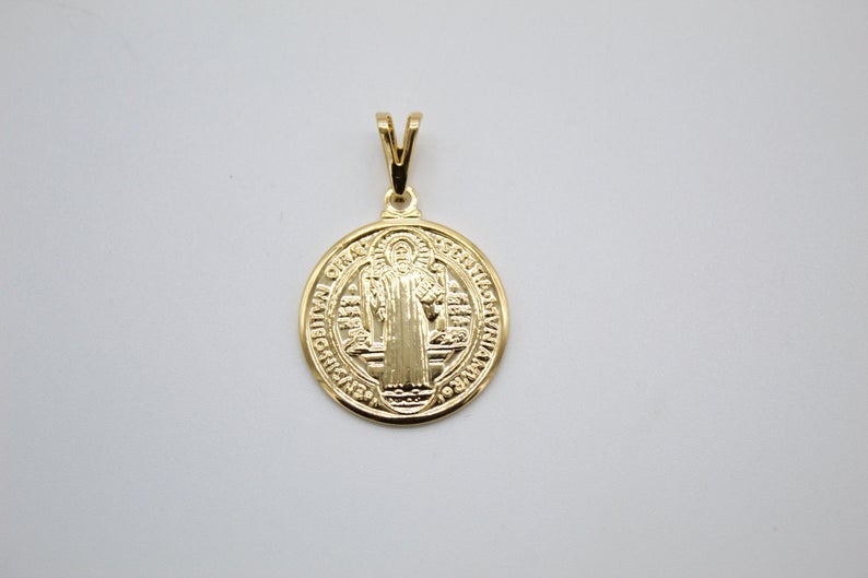 18K Gold Filled Coin Religious Wholesale Diy Jewelry Pendant (A18)(A206)