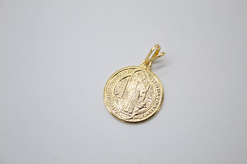 18K Gold Filled Coin Religious Wholesale Diy Jewelry Pendant (A18)(A206)