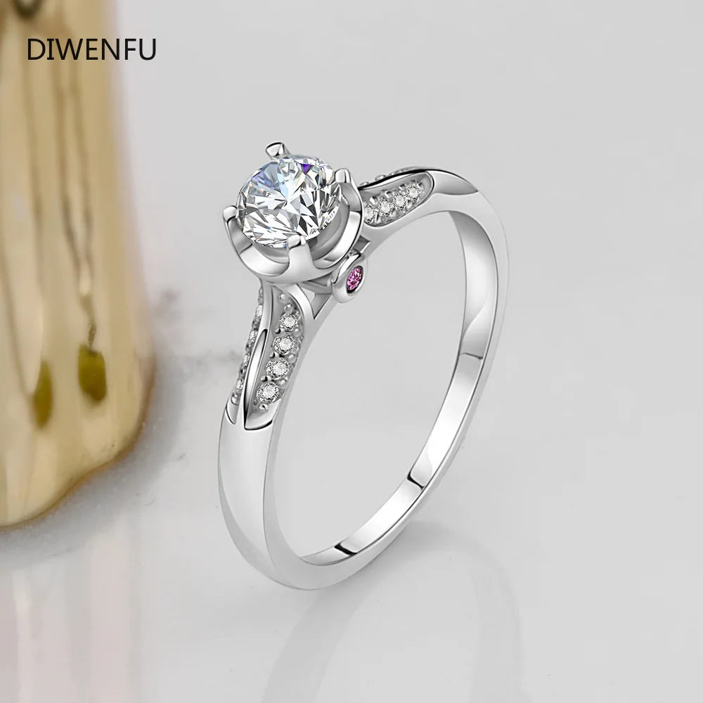 2021 Wedding S925 Sterling Silver Diamond Earring Ring for Women Ruby Jewlery Organiser Wedding Rings Couples Jewelry Set Luxury