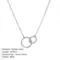 EMANCO Stainless Steel Necklace Women Pendant Necklace Chokers for Women Fashion Jewlery Best Friend Necklace Kolye