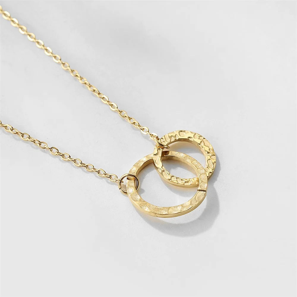 EMANCO Stainless Steel Necklace Women Pendant Necklace Chokers for Women Fashion Jewlery Best Friend Necklace Kolye