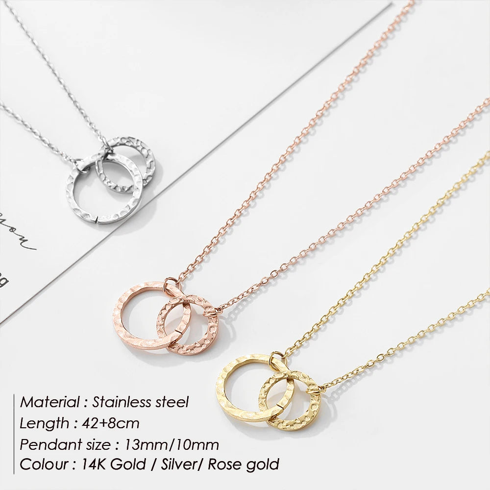 EMANCO Stainless Steel Necklace Women Pendant Necklace Chokers for Women Fashion Jewlery Best Friend Necklace Kolye