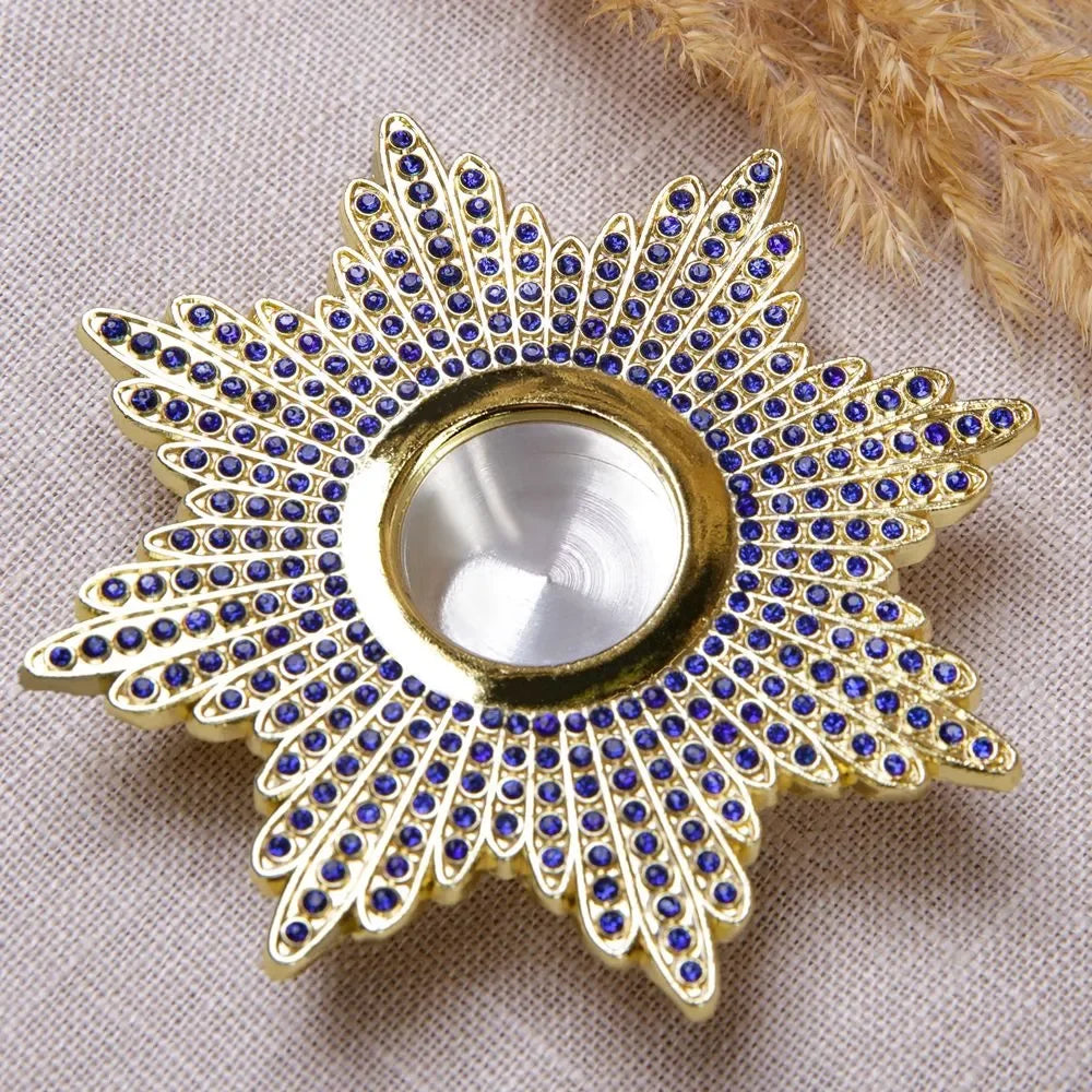 Orthodox Catholic Church Product Relics Gold Plated Reliquary Screwed Monstrance Religious Gift Мощевик "Восьмиконечная Звезда"