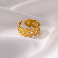 Zircon Geometric Rings for Women Stainless Steel Open Luxury Gold Color Wedding Couple Ring Party Jewlery Accessories Anillos