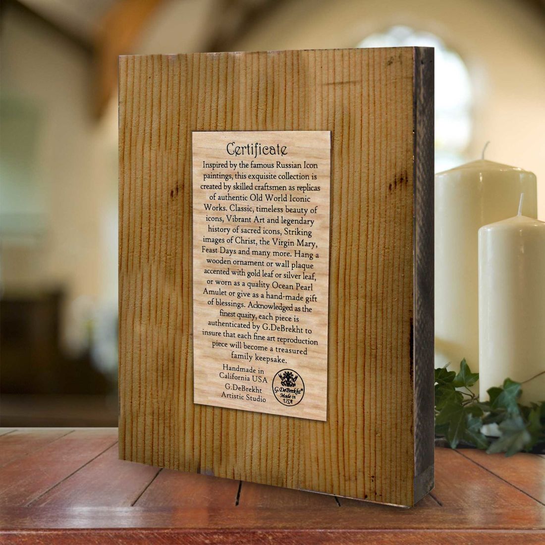 Resurrection Wooden Gold Plated Religious Christian Sacred Icon - Inspirational Icon Decor - 86059