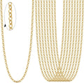 24PCS Gold Necklace Chain for Jewelry Making Stainless Steel Necklace Bulk