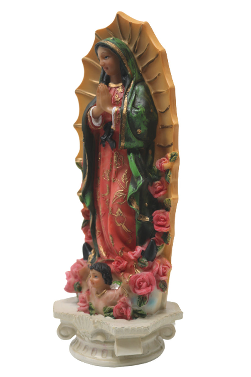 Virgen De Guadalupe / Virgin Mary Resin Statue 8 Inch 2941-8 New