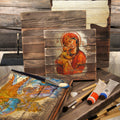 Orthodox Nativity Religious Christian Sacred Icon Ornament - Inspirational Icon Decor - 87052