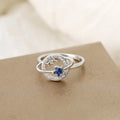 Design Star Earth Ring Wedding Engagement Rings for Women Mens Blue Crystal round for Women Jewlery Whole Sale