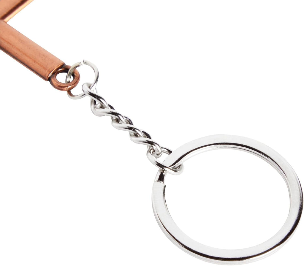 Cross Keychain Set - Bulk Metal Cross Keychain Party Favors - Christian Gift Ideas - Small, Zinc Alloy, 12-Pack, Silver, Gold & Copper