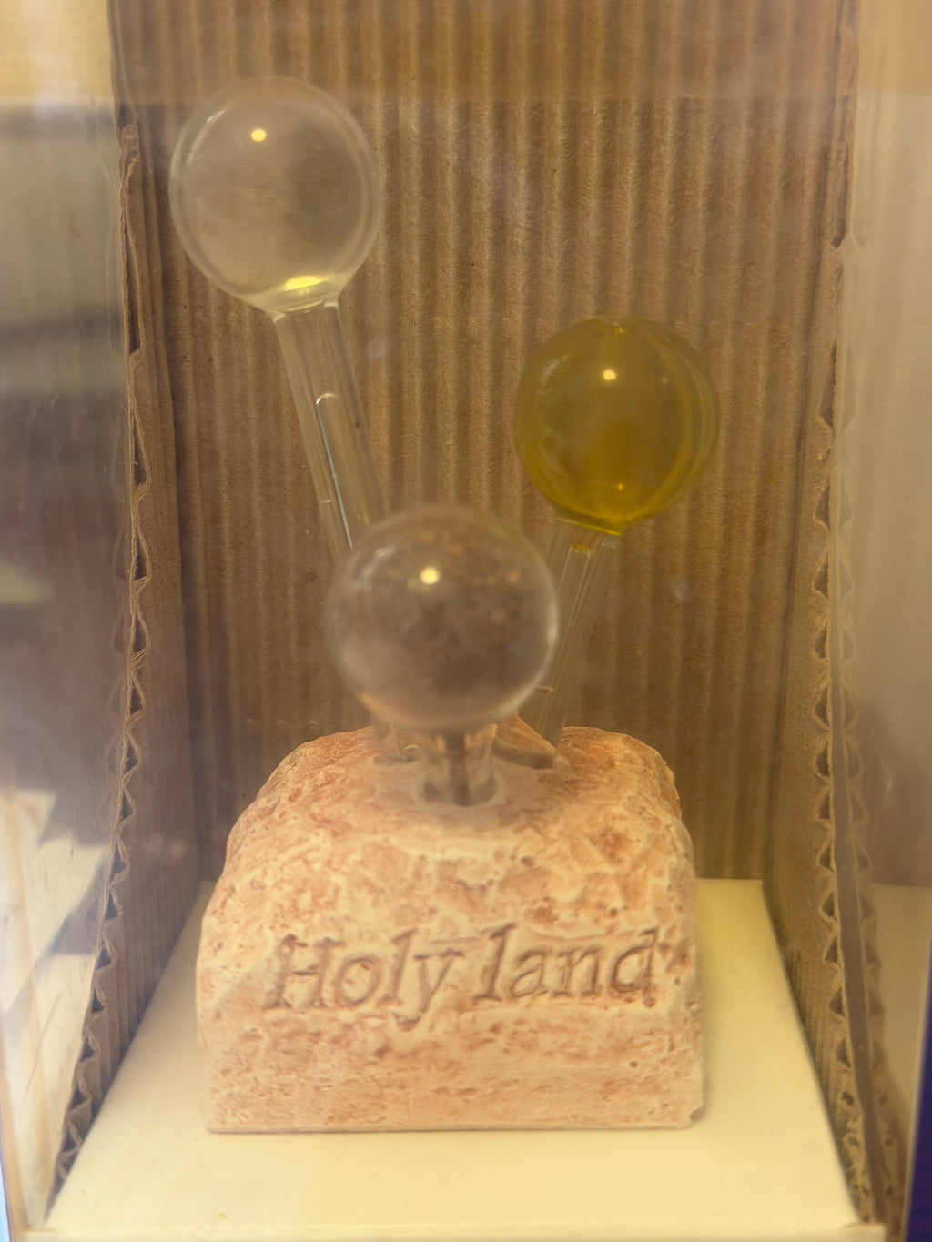 Holy Land Three Elements – Handmade Jordan River Baptismal Site Christian Keepsake