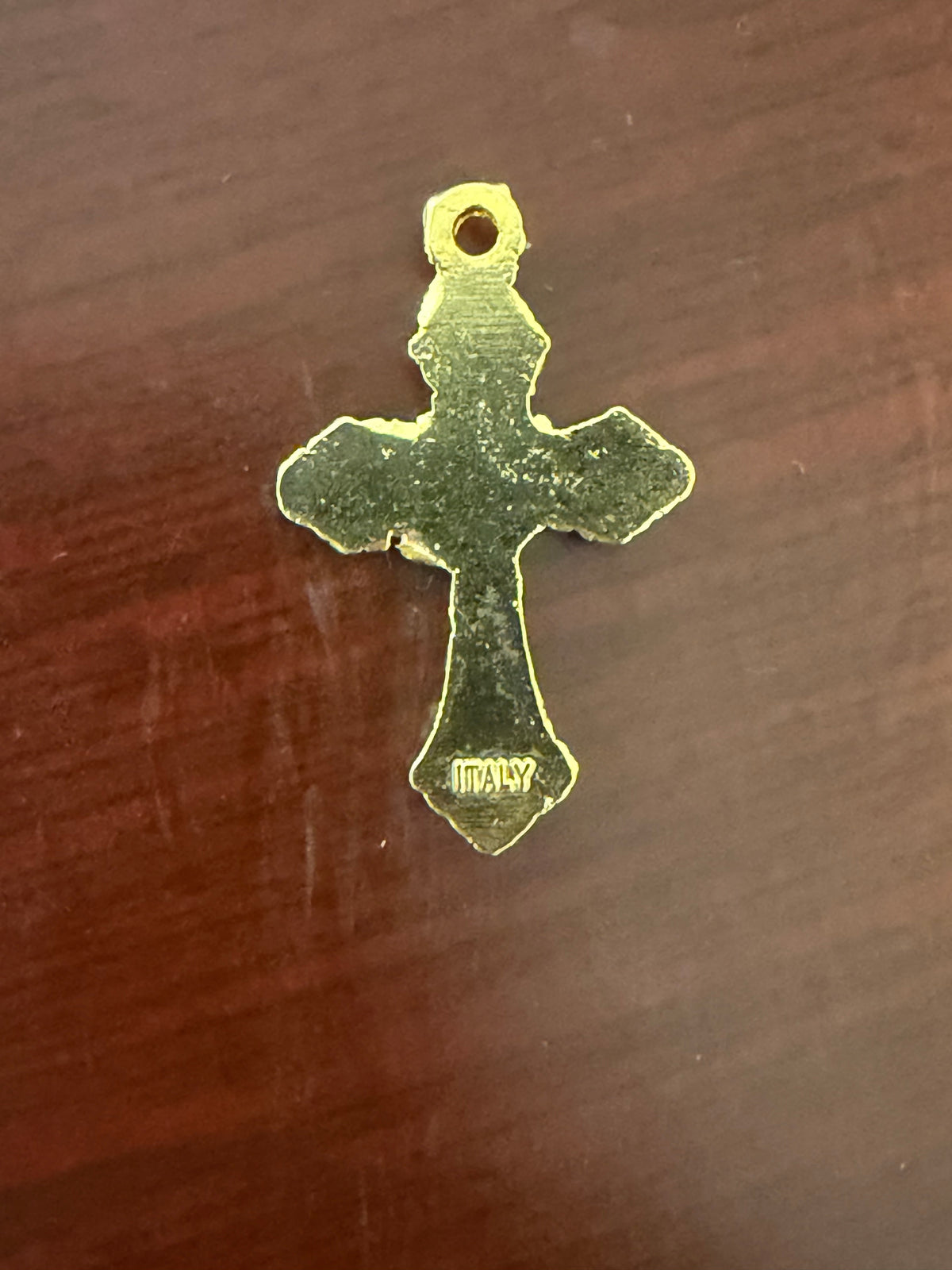 Made in Italy Gold-Tone Crucifix Pendant – Small Christian Cross Religious Keepsake