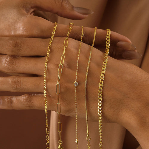 14K Gold Chain Necklaces and Bracelets , Figaro Chain , Paperclip Chain , Curb Chain , Snake Chain , Diamond Chain ,Gold Bracelet ,Necklaces