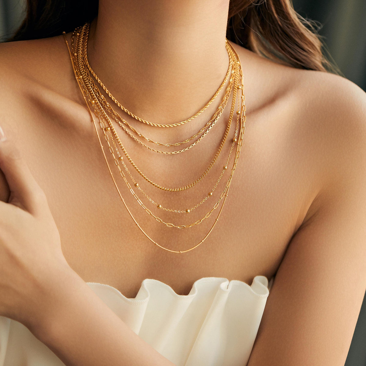 18K Gold Filled Chain Necklace,Pearl Chain,Curb Chian,Box Chain,Paperclip Chain,Twist Chain,Dainty Chain,Gift for Her,Mothers Day Gifts