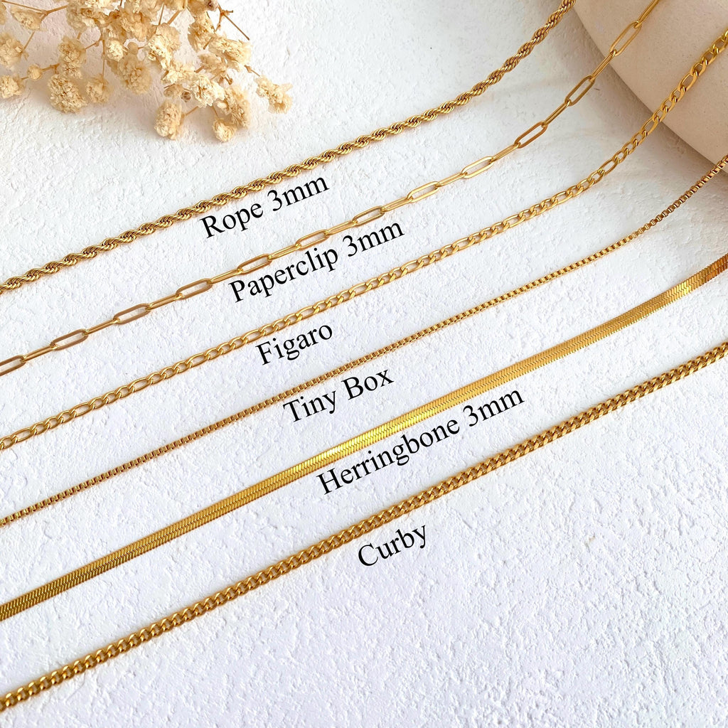 18K Gold Filled Chain Necklace,Pearl Chain,Curb Chian,Box Chain,Paperclip Chain,Twist Chain,Dainty Chain,Gift for Her,Mothers Day Gifts